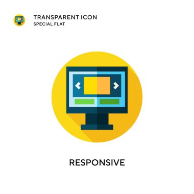 Karşılık vektör simgesi. Düz çizim. EPS 10 vektörü.