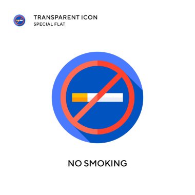 Dumanı tüten vektör simgesi yok. Düz çizim. EPS 10 vektörü.