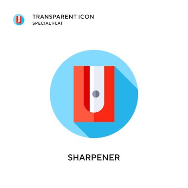 Keskinleştirici vektör simgesi. Düz çizim. EPS 10 vektörü.