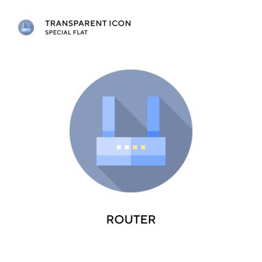 Yönlendirici vektör simgesi. Düz çizim. EPS 10 vektörü.