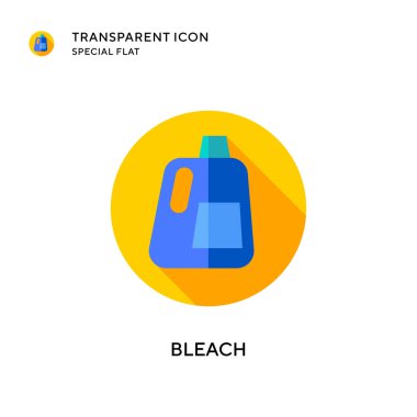 Çamaşır suyu vektör simgesi. Düz çizim. EPS 10 vektörü.