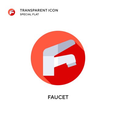 Musluk vektör simgesi. Düz çizim. EPS 10 vektörü.