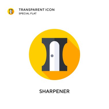 Keskinleştirici vektör simgesi. Düz çizim. EPS 10 vektörü.