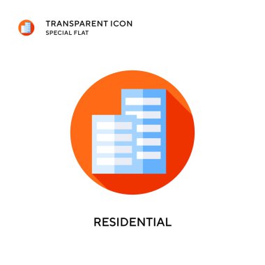 Yerleşik vektör simgesi. Düz çizim. EPS 10 vektörü.