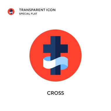 Vektör simgesi çapraz. Düz çizim. EPS 10 vektörü.