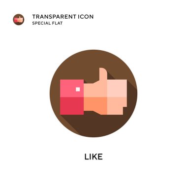 Vektör simgesi gibi. Düz çizim. EPS 10 vektörü.