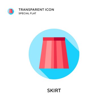 Etek vektör simgesi. Düz çizim. EPS 10 vektörü.