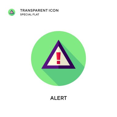 Vektör simgesini uyarın. Düz çizim. EPS 10 vektörü.