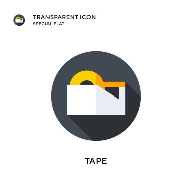 Teyp vektör simgesi. Düz çizim. EPS 10 vektörü.