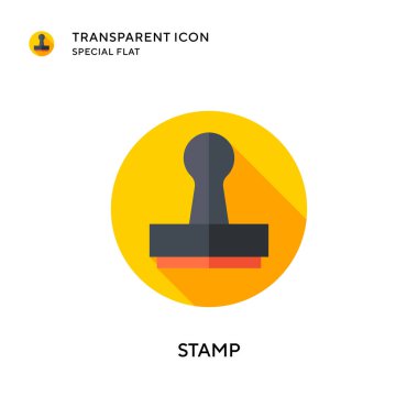 Pul vektör simgesi. Düz çizim. EPS 10 vektörü.