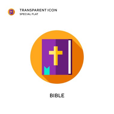 İncil vektör simgesi. Düz çizim. EPS 10 vektörü.