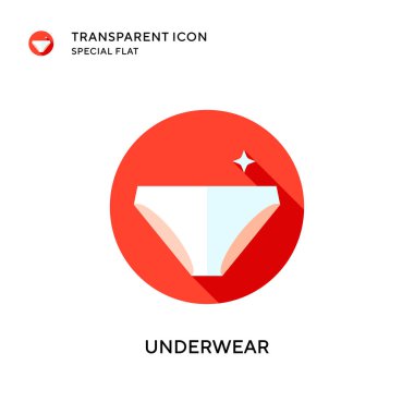 İç çamaşırı vektör simgesi. Düz çizim. EPS 10 vektörü.