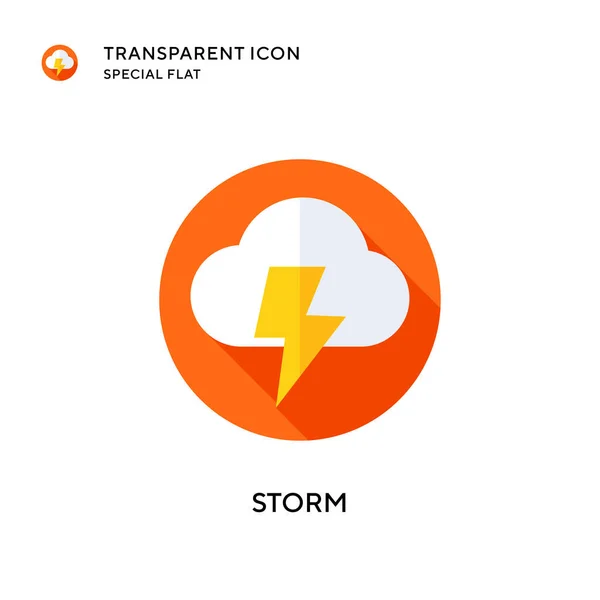 Sturmvektorsymbol Flache Illustration Eps Vektor — Stockvektor
