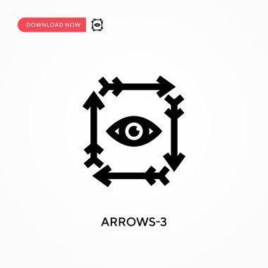 Ok-3 vektör simgesi. - Evet. Web sitesi veya mobil uygulama için modern, basit düz vektör çizimi