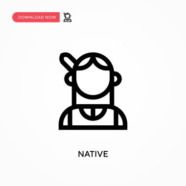 Yerli vektör simgesi. - Evet. Web sitesi veya mobil uygulama için modern, basit düz vektör çizimi