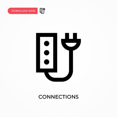 Bağlantı vektör simgesi. - Evet. Web sitesi veya mobil uygulama için modern, basit düz vektör çizimi