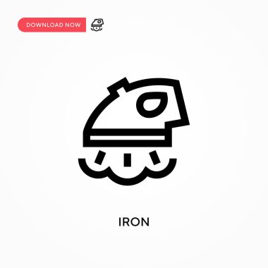 Demir vektör simgesi. - Evet. Web sitesi veya mobil uygulama için modern, basit düz vektör çizimi