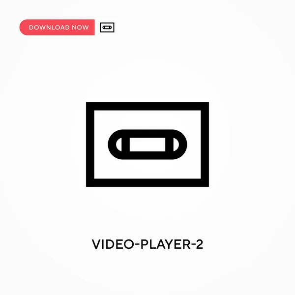 Video Player Vektor Symbol Moderne Einfache Flache Vektordarstellung Für Website — Stockvektor