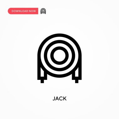 Jack vektör simgesi. - Evet. Web sitesi veya mobil uygulama için modern, basit düz vektör çizimi