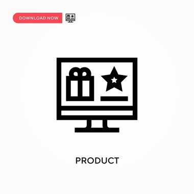Ürün vektör simgesi. - Evet. Web sitesi veya mobil uygulama için modern, basit düz vektör çizimi