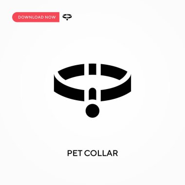 Hayvan tasması vektör simgesi. - Evet. Web sitesi veya mobil uygulama için modern, basit düz vektör çizimi