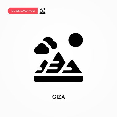 Giza vektör simgesi. - Evet. Web sitesi veya mobil uygulama için modern, basit düz vektör çizimi