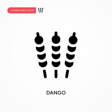 Dango vektör simgesi. - Evet. Web sitesi veya mobil uygulama için modern, basit düz vektör çizimi