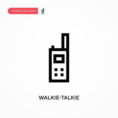 Telsiz vektör simgesi. - Evet. Web sitesi veya mobil uygulama için modern, basit düz vektör çizimi