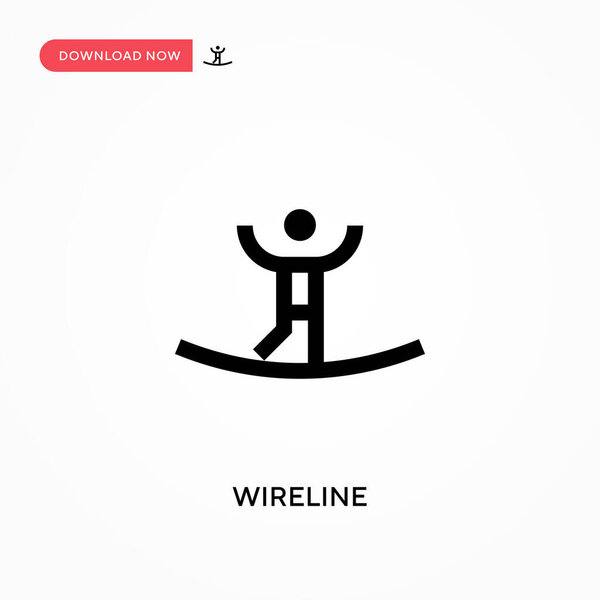 Wireline vector icon. . Modern, simple flat vector illustration for web site or mobile app