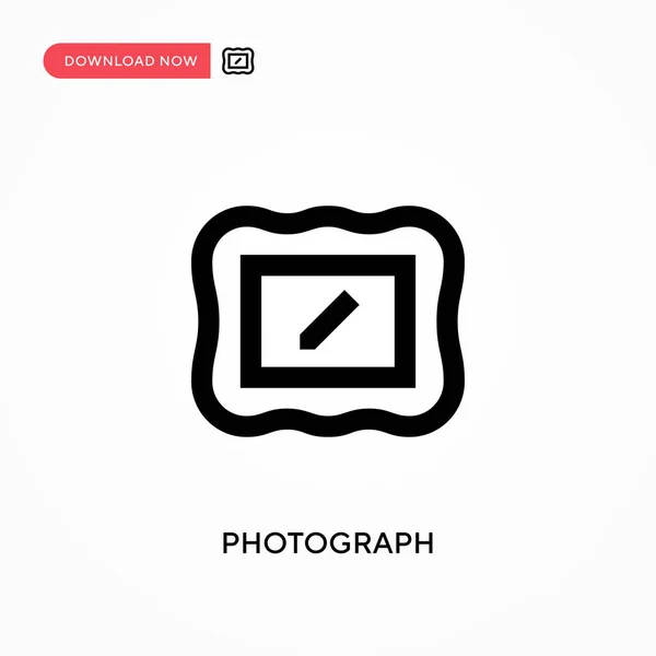 Ícone Vetor Fotografia Ilustração Vetorial Plana Moderna Simples Para Web — Vetor de Stock