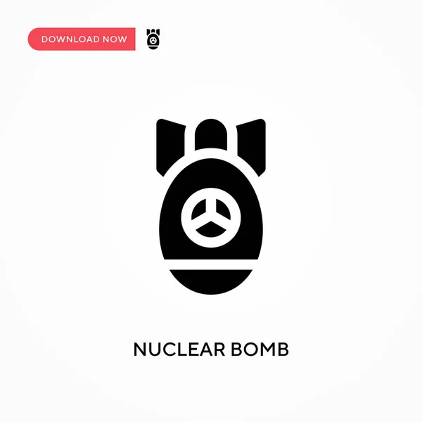 핵폭탄 아이콘 사이트나 모바일 현대의 — 스톡 벡터