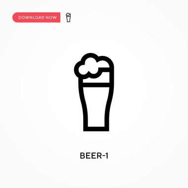 Bira-1 vektör simgesi. - Evet. Web sitesi veya mobil uygulama için modern, basit düz vektör çizimi