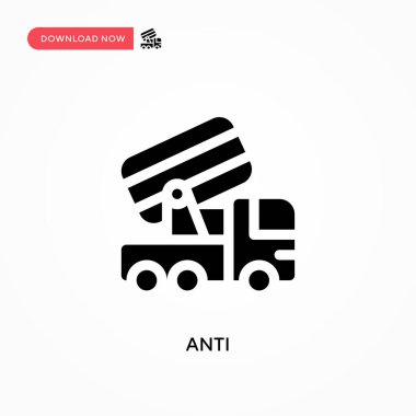 Anti vektör simgesi. - Evet. Web sitesi veya mobil uygulama için modern, basit düz vektör çizimi