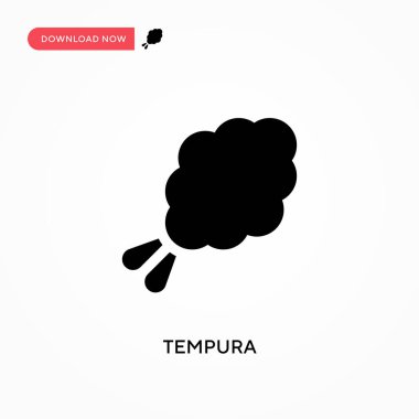 Tempura vektör simgesi. - Evet. Web sitesi veya mobil uygulama için modern, basit düz vektör çizimi