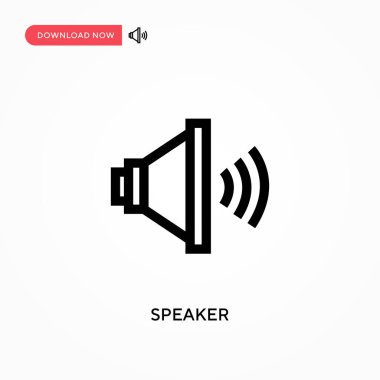 Sözcü vektör simgesi. - Evet. Web sitesi veya mobil uygulama için modern, basit düz vektör çizimi