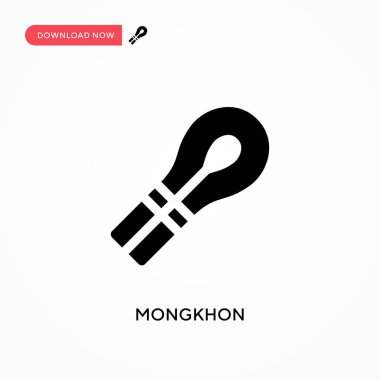 Mongkhon vektör simgesi. - Evet. Web sitesi veya mobil uygulama için modern, basit düz vektör çizimi