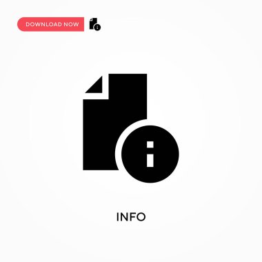 Bilgi vektör simgesi. - Evet. Web sitesi veya mobil uygulama için modern, basit düz vektör çizimi