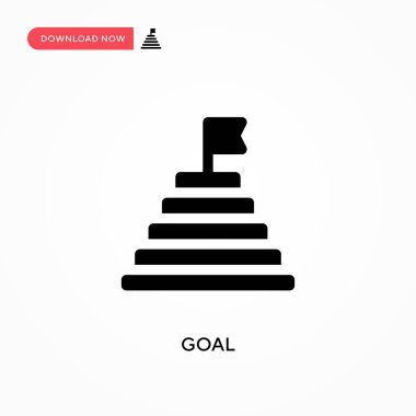 Hedef vektör simgesi. - Evet. Web sitesi veya mobil uygulama için modern, basit düz vektör çizimi