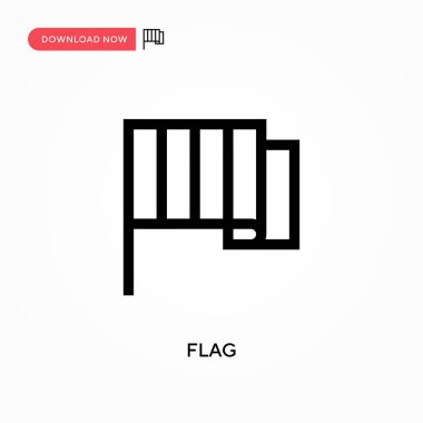 Bayrak vektör simgesi. - Evet. Web sitesi veya mobil uygulama için modern, basit düz vektör çizimi