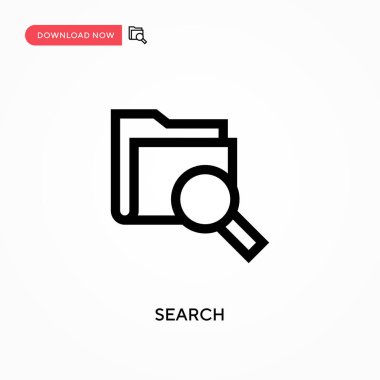 Arama vektör simgesi. - Evet. Web sitesi veya mobil uygulama için modern, basit düz vektör çizimi