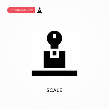 Vektör simgesini ölçekle. - Evet. Web sitesi veya mobil uygulama için modern, basit düz vektör çizimi