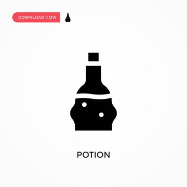 İksir vektör simgesi. - Evet. Web sitesi veya mobil uygulama için modern, basit düz vektör çizimi