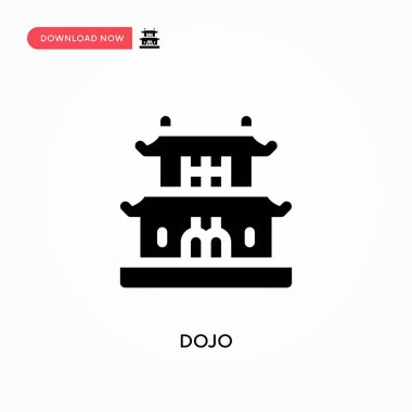 Dojo vektör simgesi. - Evet. Web sitesi veya mobil uygulama için modern, basit düz vektör çizimi