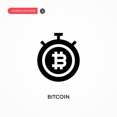 Bitcoin vektör simgesi. - Evet. Web sitesi veya mobil uygulama için modern, basit düz vektör çizimi
