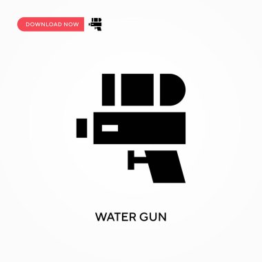 Su tabancası vektör simgesi. - Evet. Web sitesi veya mobil uygulama için modern, basit düz vektör çizimi