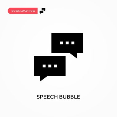 Konuşma balonu vektör simgesi. - Evet. Web sitesi veya mobil uygulama için modern, basit düz vektör çizimi