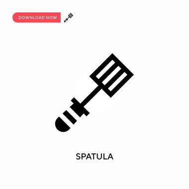 Spatula vektör simgesi. - Evet. Web sitesi veya mobil uygulama için modern, basit düz vektör çizimi