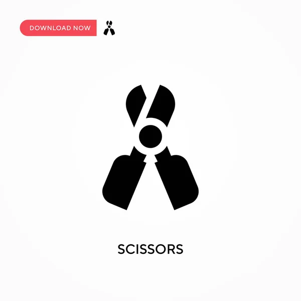 Scissors Vector Icon Modern Simple Flat Vector Illustration Web Site — Stock Vector