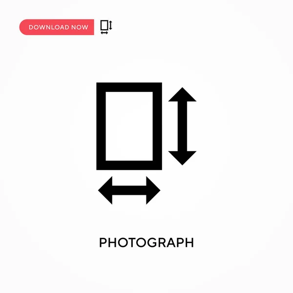 Photovektorsymbol Moderne Einfache Flache Vektordarstellung Für Website Oder Mobile App — Stockvektor