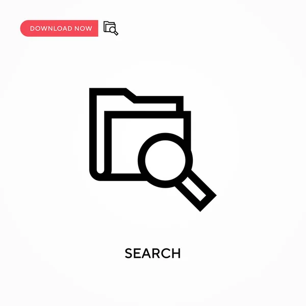 Suchvektorsymbol Moderne Einfache Flache Vektordarstellung Für Website Oder Mobile App — Stockvektor